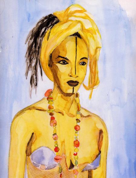 Portrait réalisé a l'aquarelle